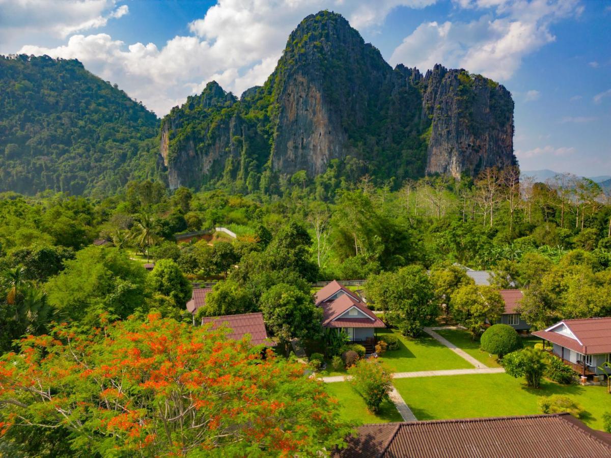 Bearlinbungalow Vang Vieng Exterior foto
